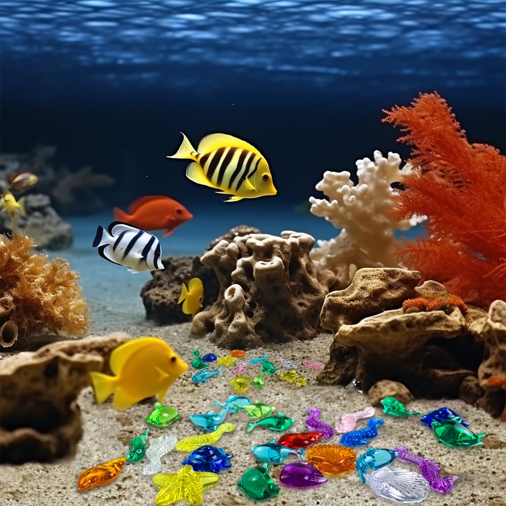 Amazon.co.jp: ZNUJS(さちえ) 10スタイル アクリル宝石 68個 貝殻